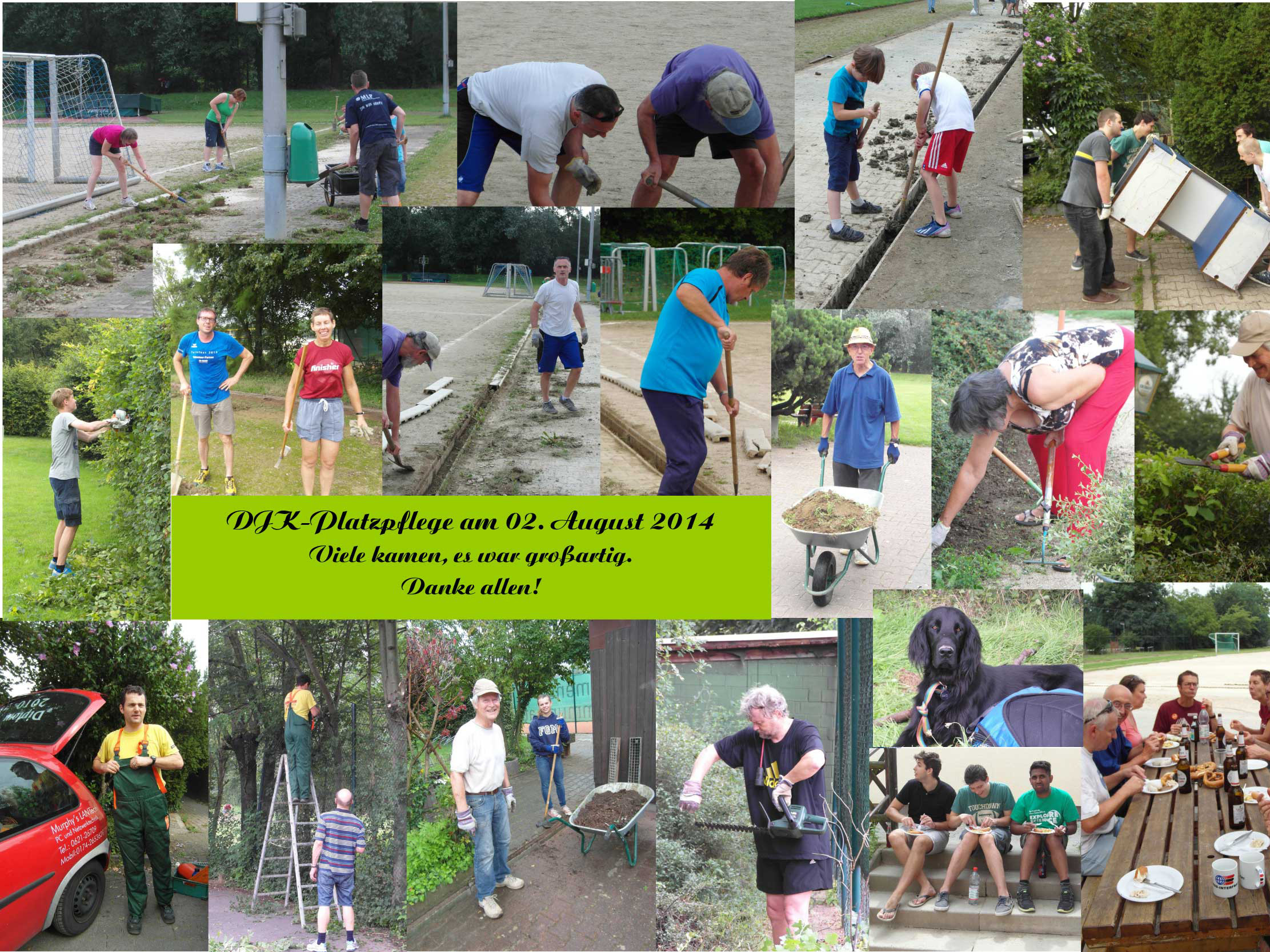 DJK Platzpflege am 02 August