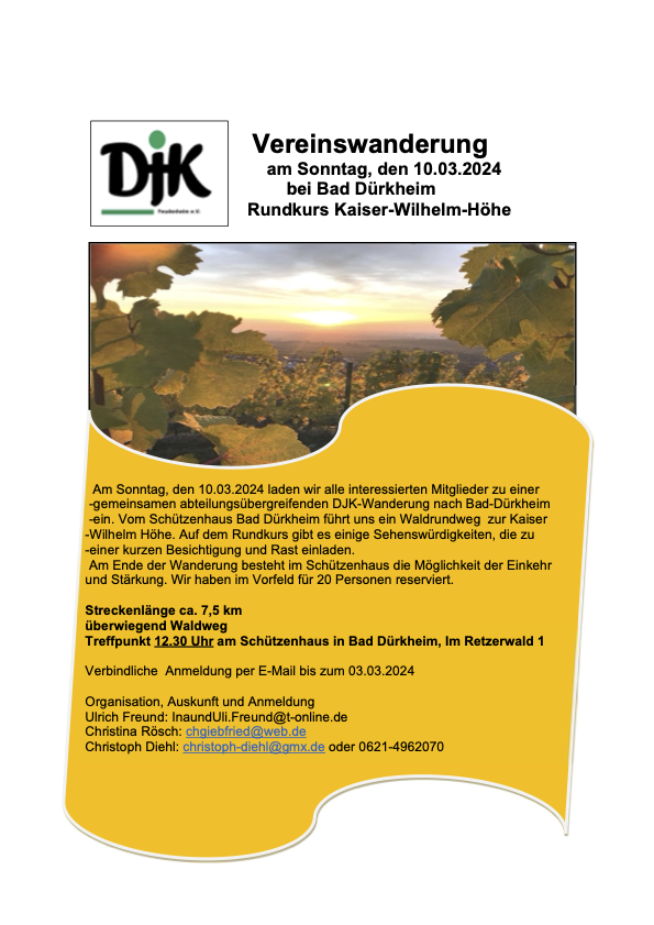 Vereinswanderung 2024